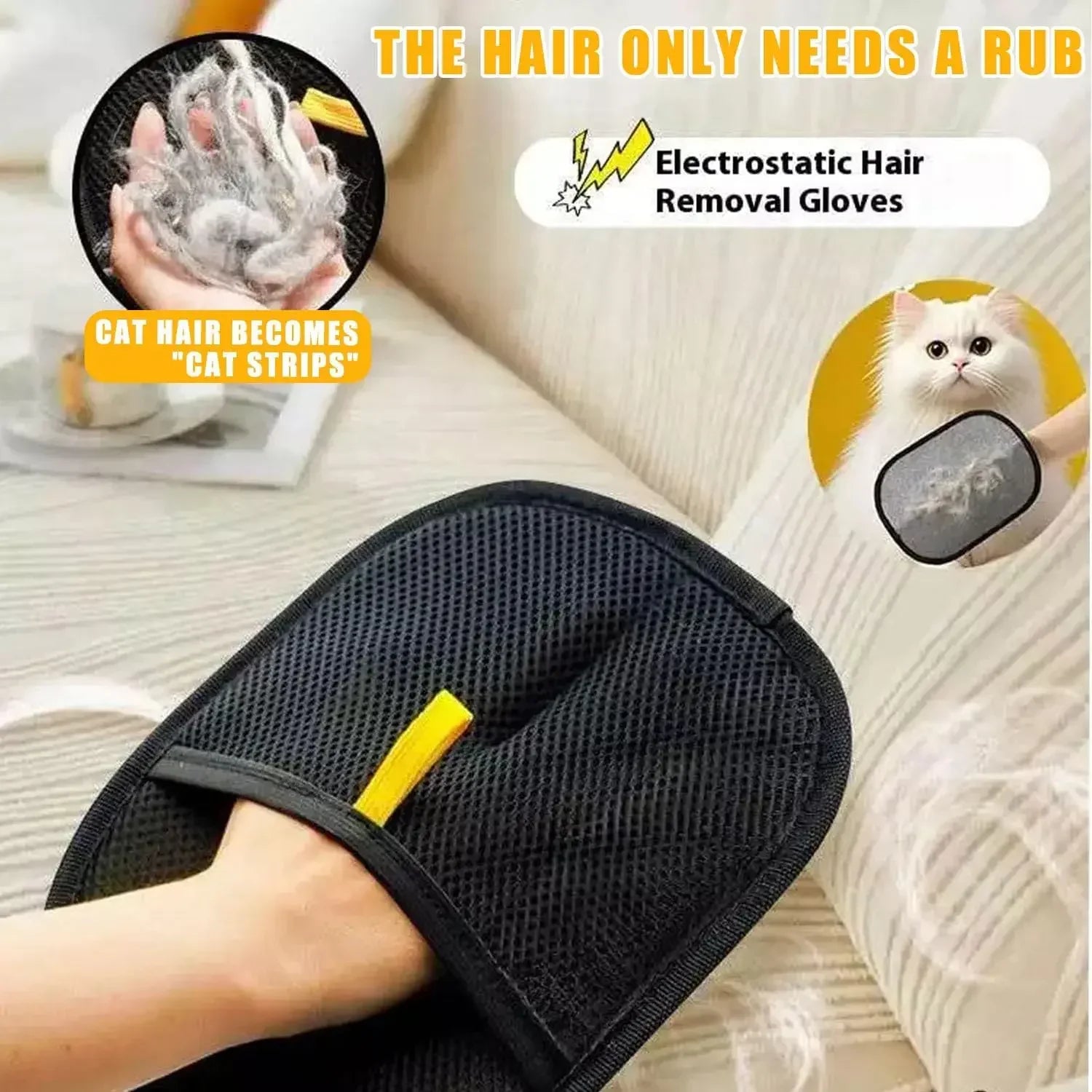 Reusable Pet Hair Remover – No Refills Needed